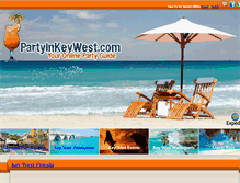 Tablet Screenshot of partyinkeywest.com